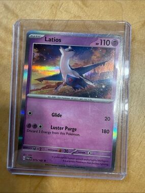 Pokemon Latios Pink Holofoil Card